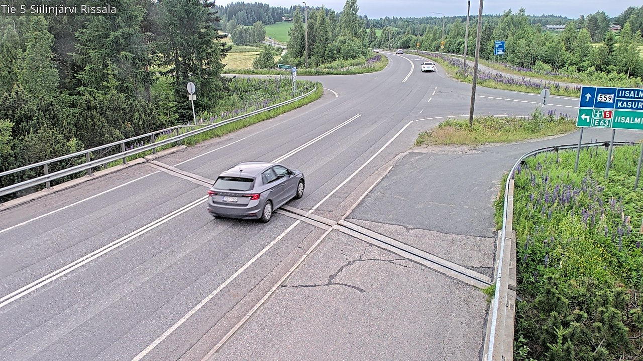 Weather Camera Image Road 5 Siilinjärvi, Rissala, Siilinjärvi, Pohjois-Savo
