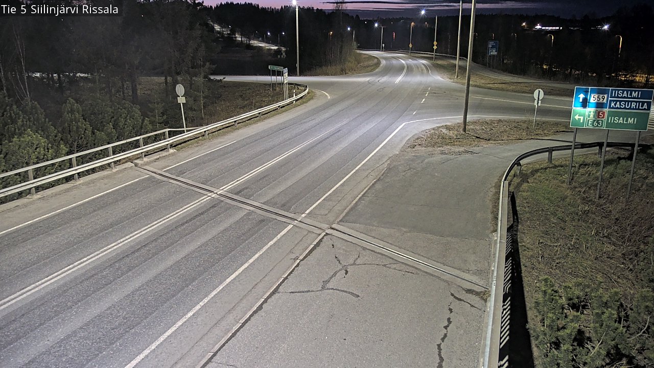 Weather Camera Image Väg 5 Siilinjärvi, Rissala, Siilinjärvi, Pohjois-Savo