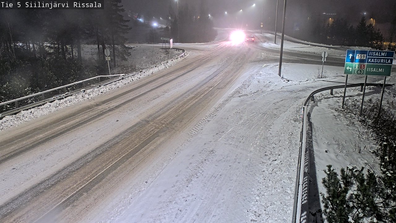 Weather Camera Image Road 5 Siilinjärvi, Rissala, Siilinjärvi, Pohjois-Savo