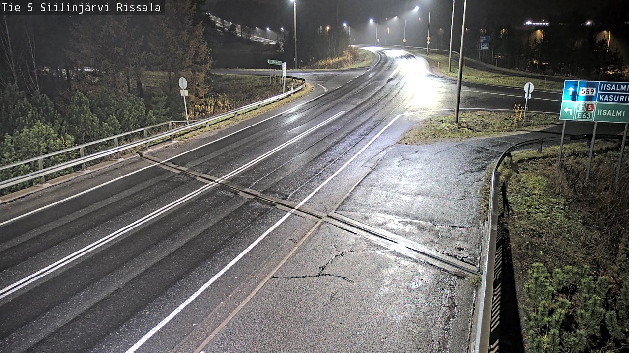 Weather Camera Image Road 5 Siilinjärvi, Rissala, Siilinjärvi, Pohjois-Savo