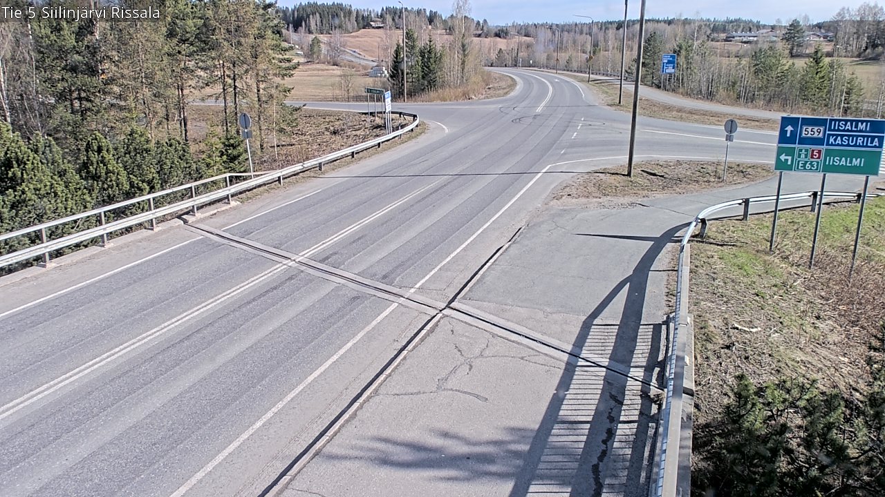 Weather Camera Image Väg 5 Siilinjärvi, Rissala, Siilinjärvi, Pohjois-Savo