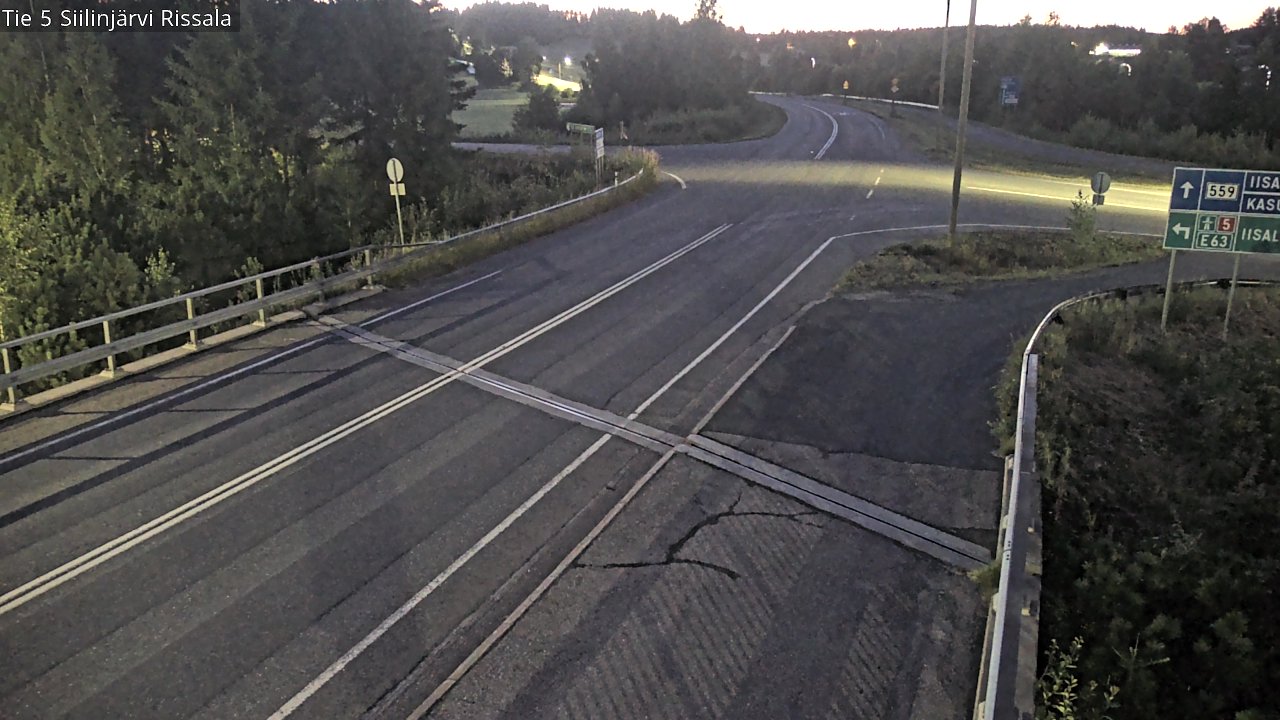 Weather Camera Image Road 5 Siilinjärvi, Rissala, Siilinjärvi, Pohjois-Savo