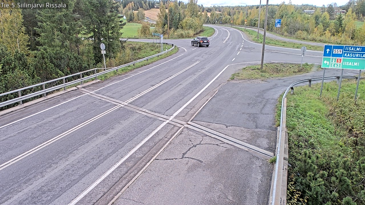 Weather Camera Image Road 5 Siilinjärvi, Rissala, Siilinjärvi, Pohjois-Savo