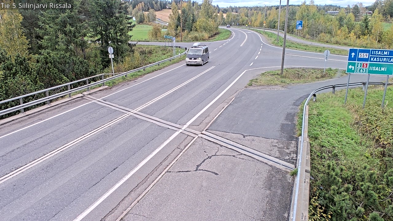 Weather Camera Image Road 5 Siilinjärvi, Rissala, Siilinjärvi, Pohjois-Savo