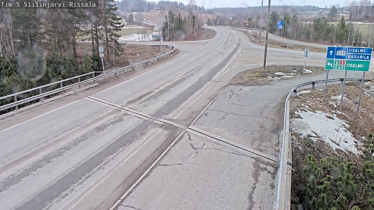 Weather Camera Image Road 5 Siilinjärvi, Rissala, Siilinjärvi, Pohjois-Savo