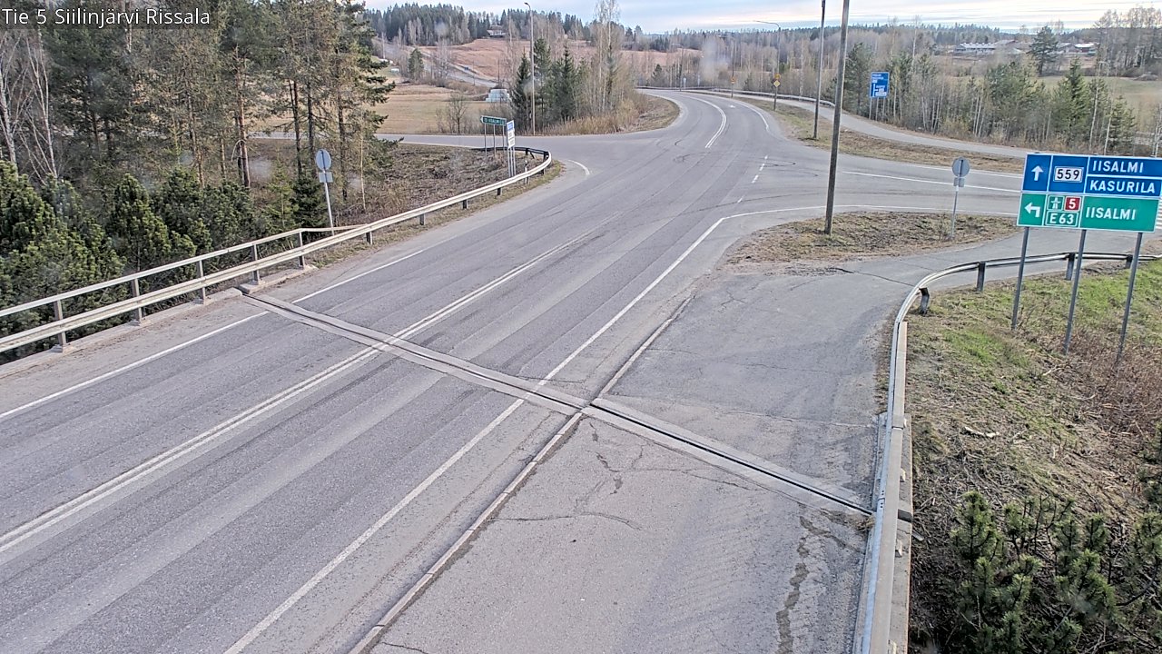 Weather Camera Image Väg 5 Siilinjärvi, Rissala, Siilinjärvi, Pohjois-Savo