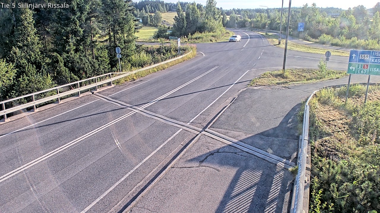Weather Camera Image Road 5 Siilinjärvi, Rissala, Siilinjärvi, Pohjois-Savo