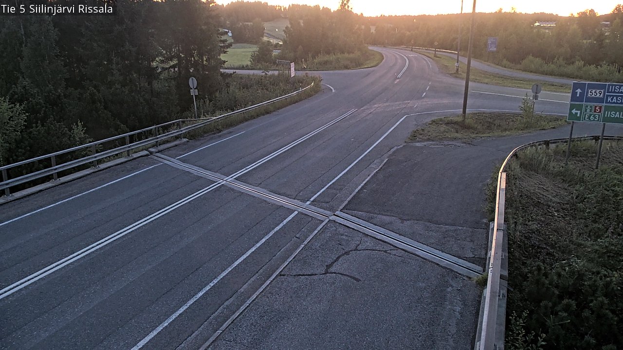 Weather Camera Image Road 5 Siilinjärvi, Rissala, Siilinjärvi, Pohjois-Savo