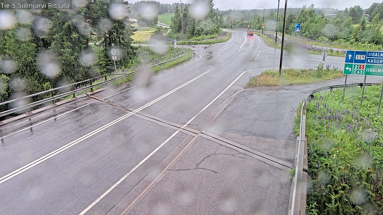 Weather Camera Image Road 5 Siilinjärvi, Rissala, Siilinjärvi, Pohjois-Savo