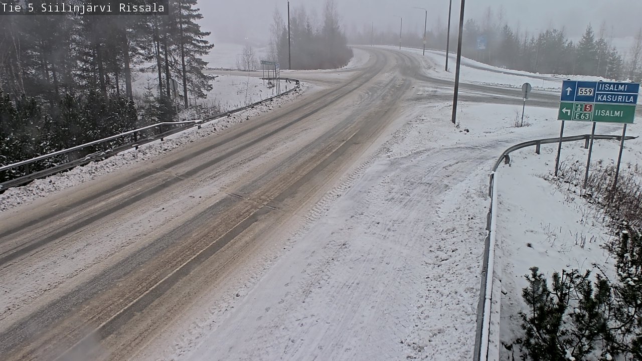 Weather Camera Image Road 5 Siilinjärvi, Rissala, Siilinjärvi, Pohjois-Savo