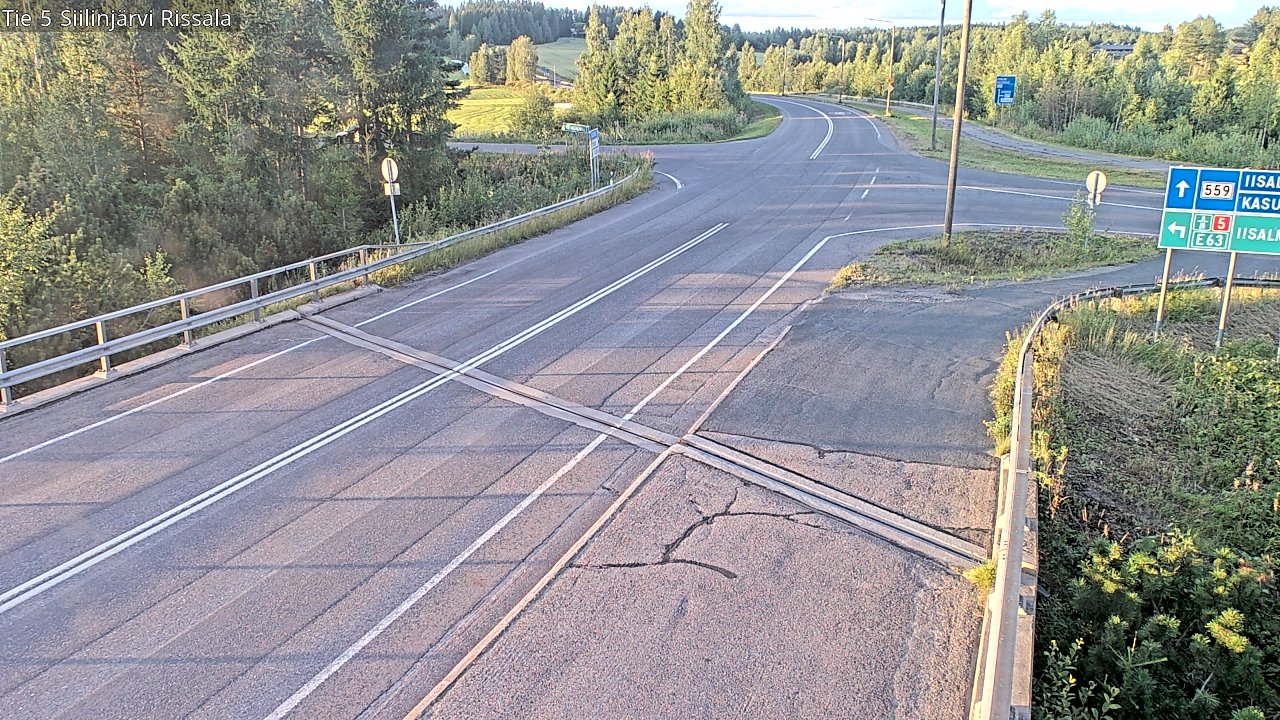 Weather Camera Image Road 5 Siilinjärvi, Rissala, Siilinjärvi, Pohjois-Savo