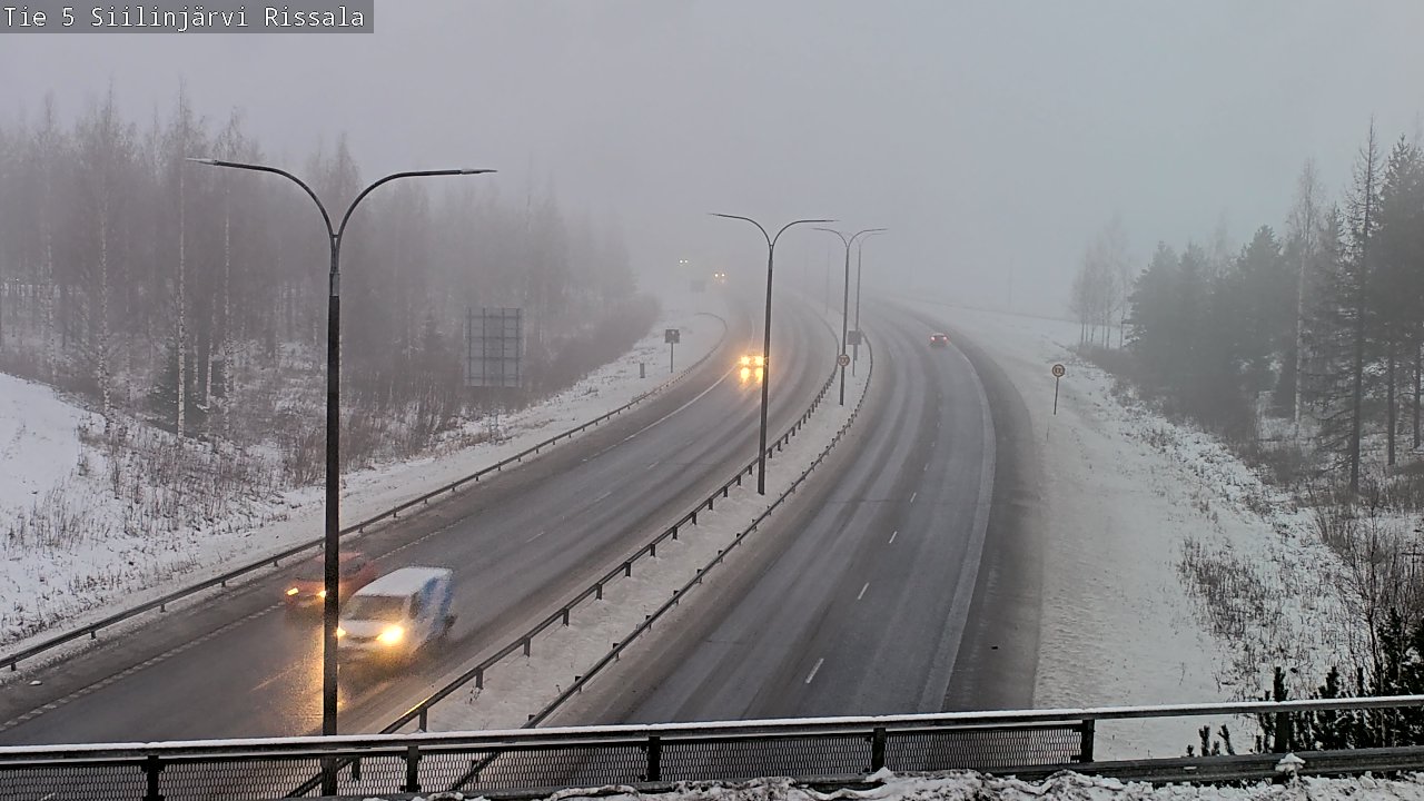 Weather Camera Image Road 5 Siilinjärvi, Rissala, Siilinjärvi, Pohjois-Savo