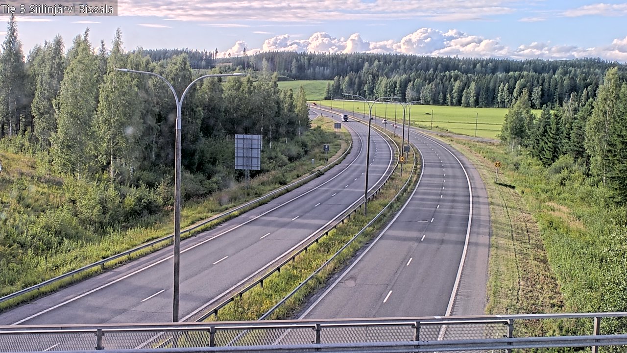 Weather Camera Image Road 5 Siilinjärvi, Rissala, Siilinjärvi, Pohjois-Savo