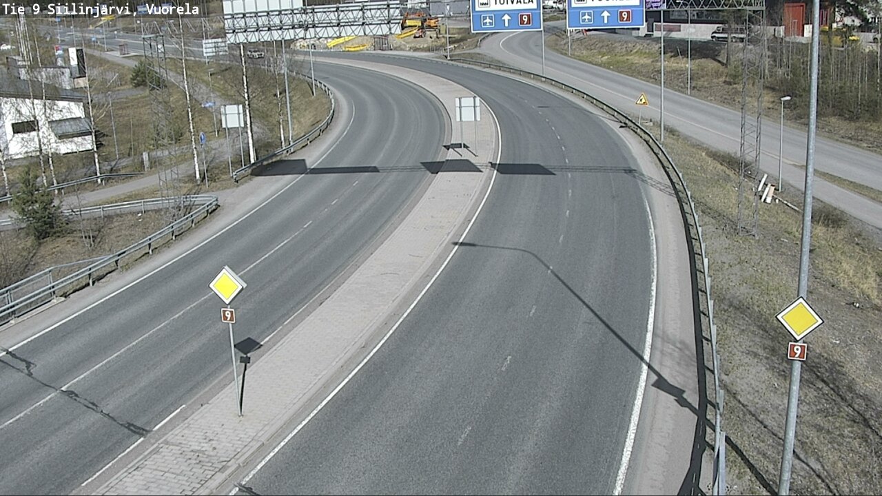 Weather Camera Image Väg 9 Siilinjärvi, Vuorela, Siilinjärvi, Pohjois-Savo