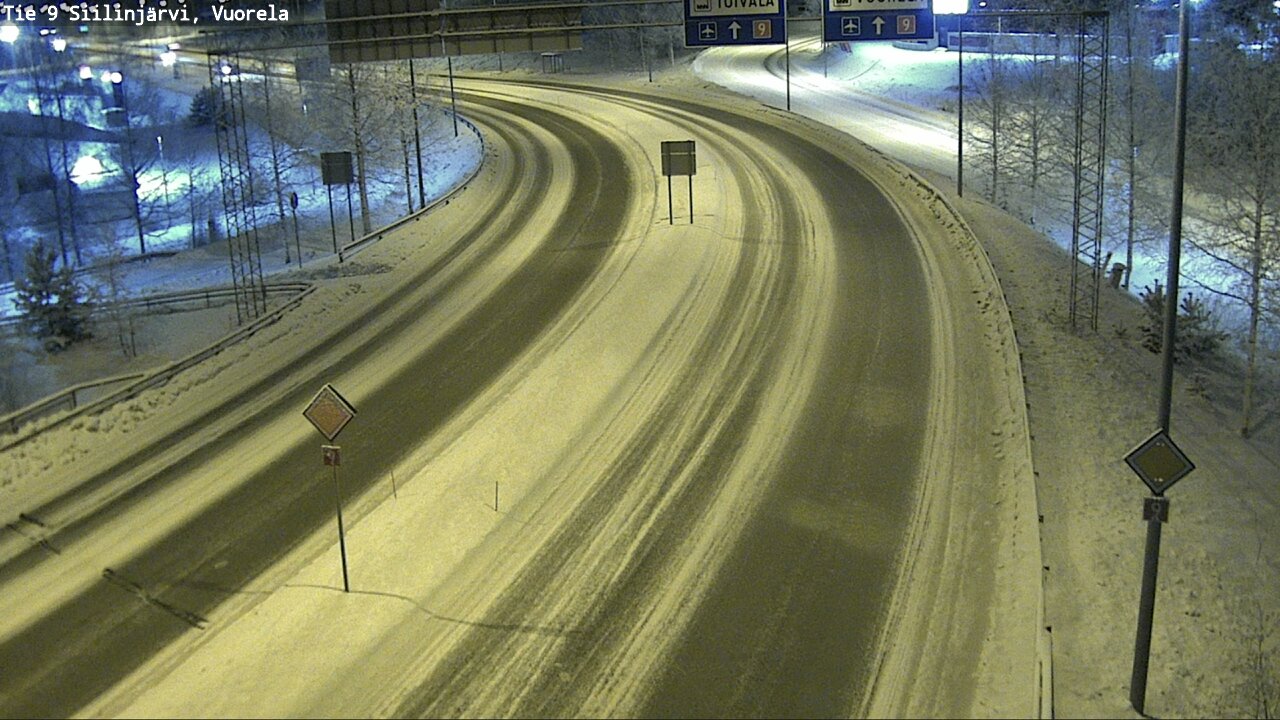 Weather Camera Image Väg 9 Siilinjärvi, Vuorela, Siilinjärvi, Pohjois-Savo