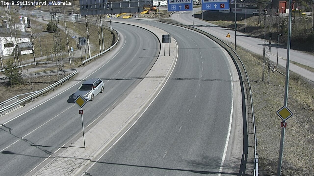 Weather Camera Image Väg 9 Siilinjärvi, Vuorela, Siilinjärvi, Pohjois-Savo