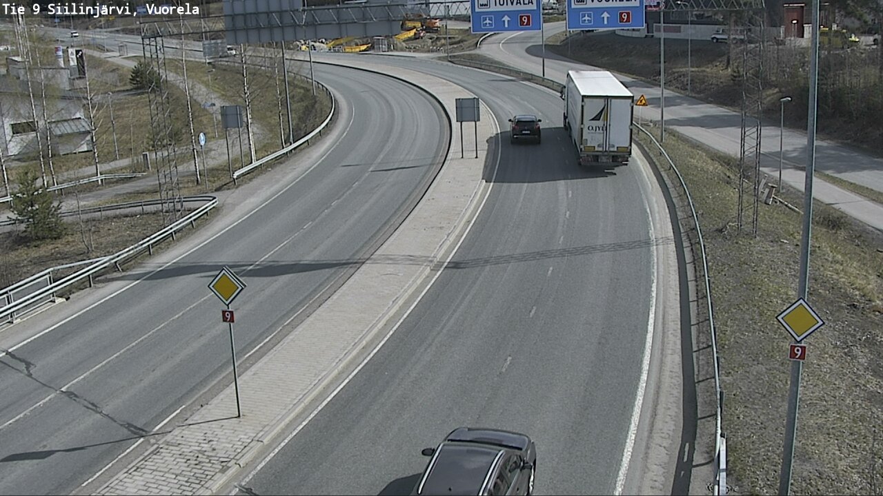 Weather Camera Image Väg 9 Siilinjärvi, Vuorela, Siilinjärvi, Pohjois-Savo