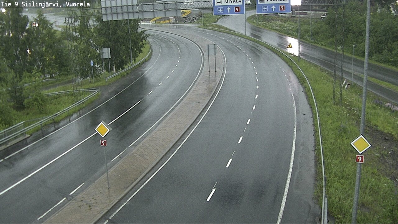 Weather Camera Image Road 9 Siilinjärvi, Vuorela, Siilinjärvi, Pohjois-Savo