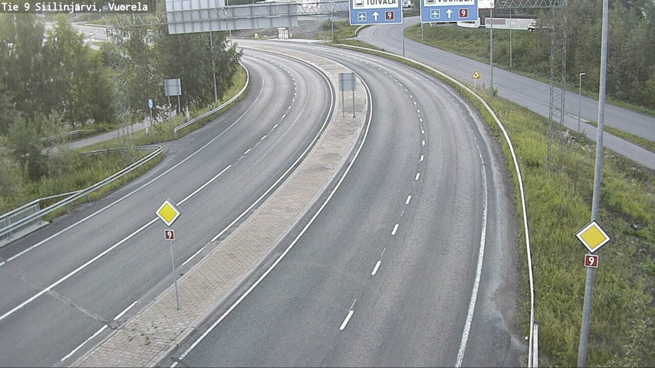 Weather Camera Image Väg 9 Siilinjärvi, Vuorela, Siilinjärvi, Pohjois-Savo