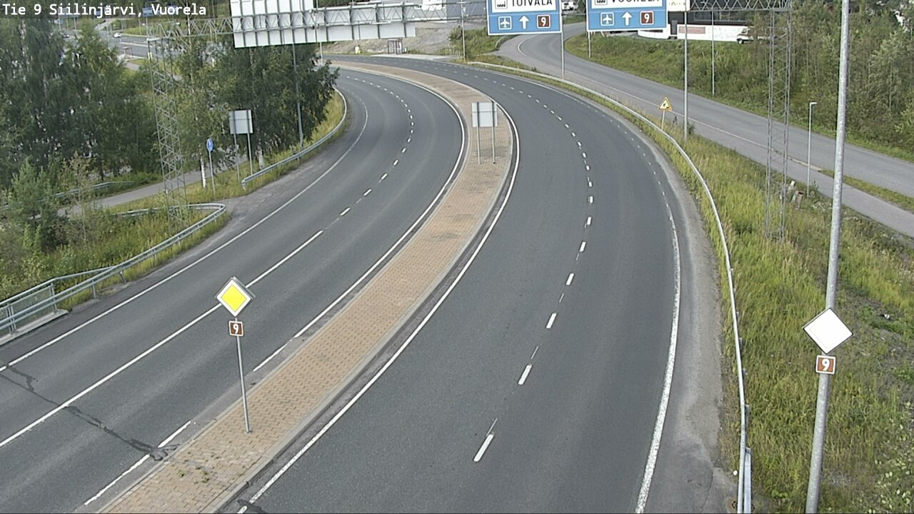 Weather Camera Image Väg 9 Siilinjärvi, Vuorela, Siilinjärvi, Pohjois-Savo