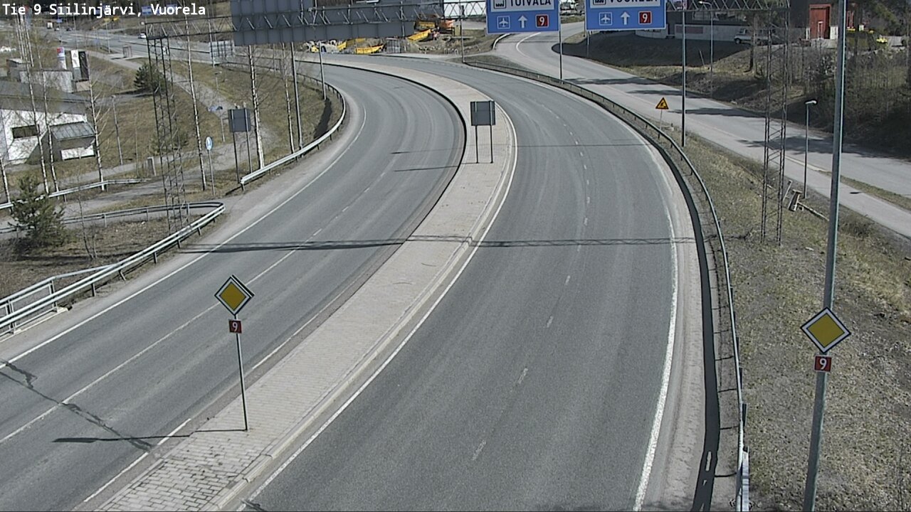 Weather Camera Image Väg 9 Siilinjärvi, Vuorela, Siilinjärvi, Pohjois-Savo