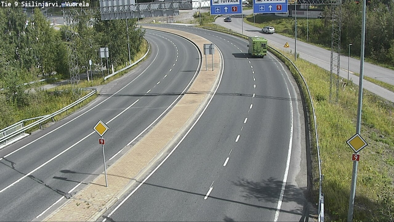 Weather Camera Image Väg 9 Siilinjärvi, Vuorela, Siilinjärvi, Pohjois-Savo