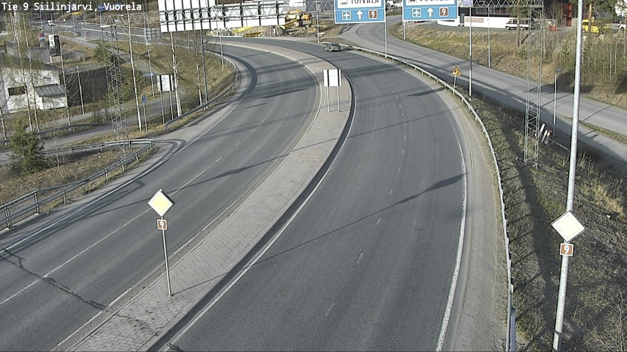 Weather Camera Image Väg 9 Siilinjärvi, Vuorela, Siilinjärvi, Pohjois-Savo