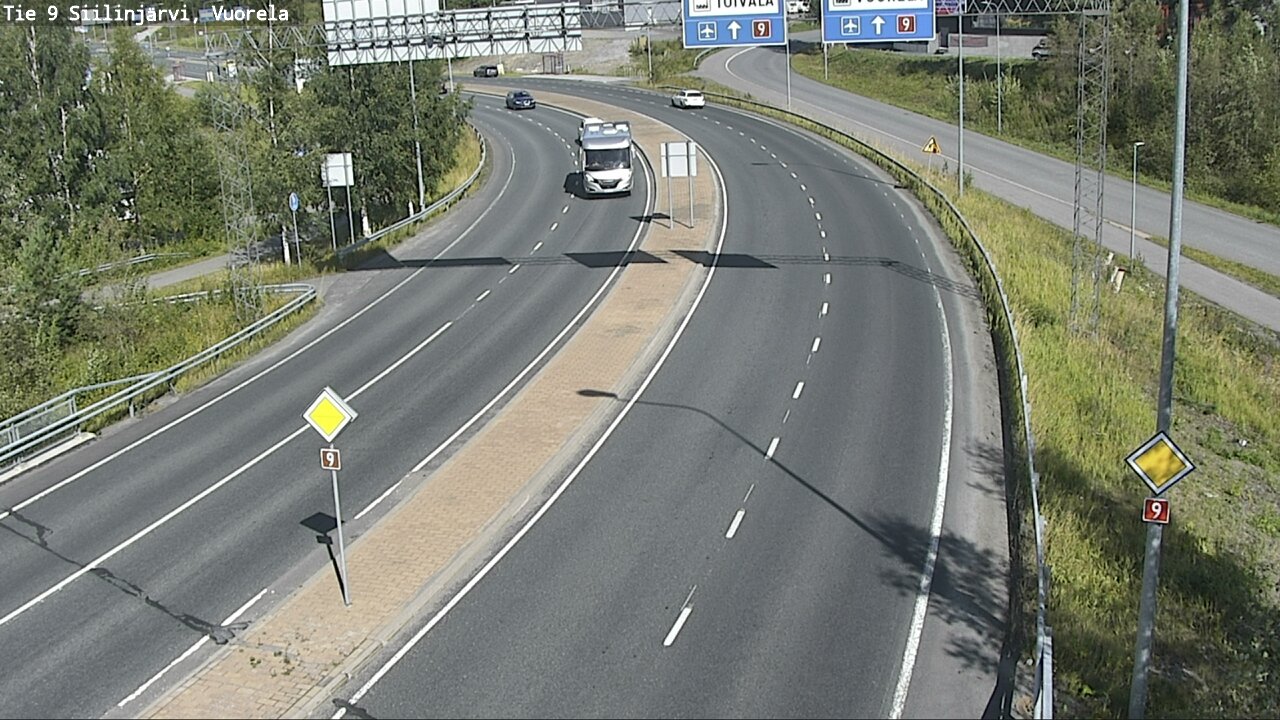 Weather Camera Image Väg 9 Siilinjärvi, Vuorela, Siilinjärvi, Pohjois-Savo