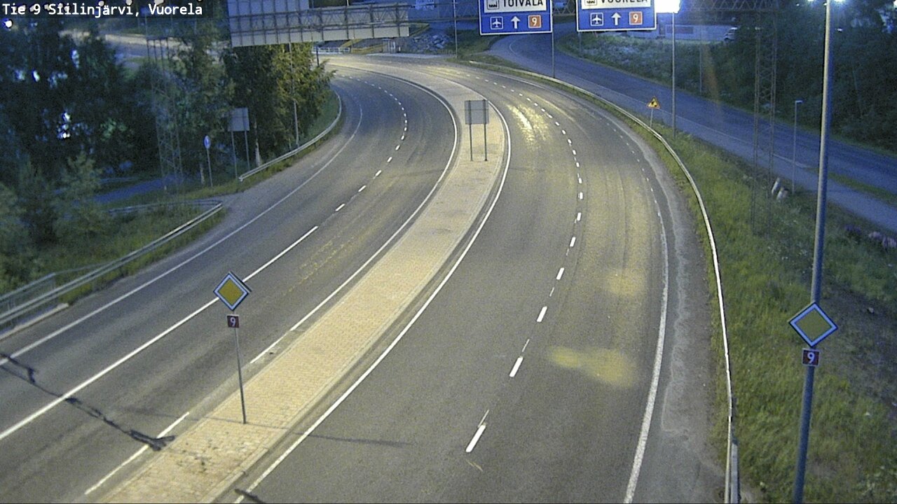 Weather Camera Image Road 9 Siilinjärvi, Vuorela, Siilinjärvi, Pohjois-Savo