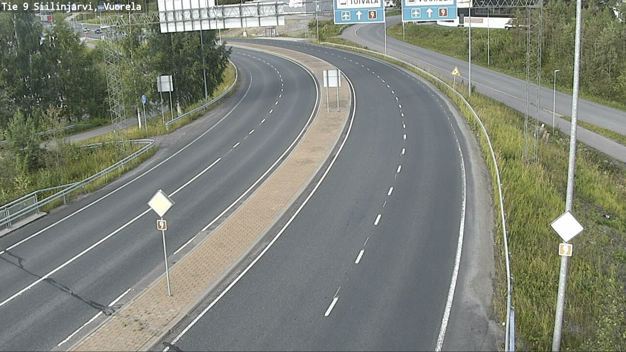 Weather Camera Image Väg 9 Siilinjärvi, Vuorela, Siilinjärvi, Pohjois-Savo