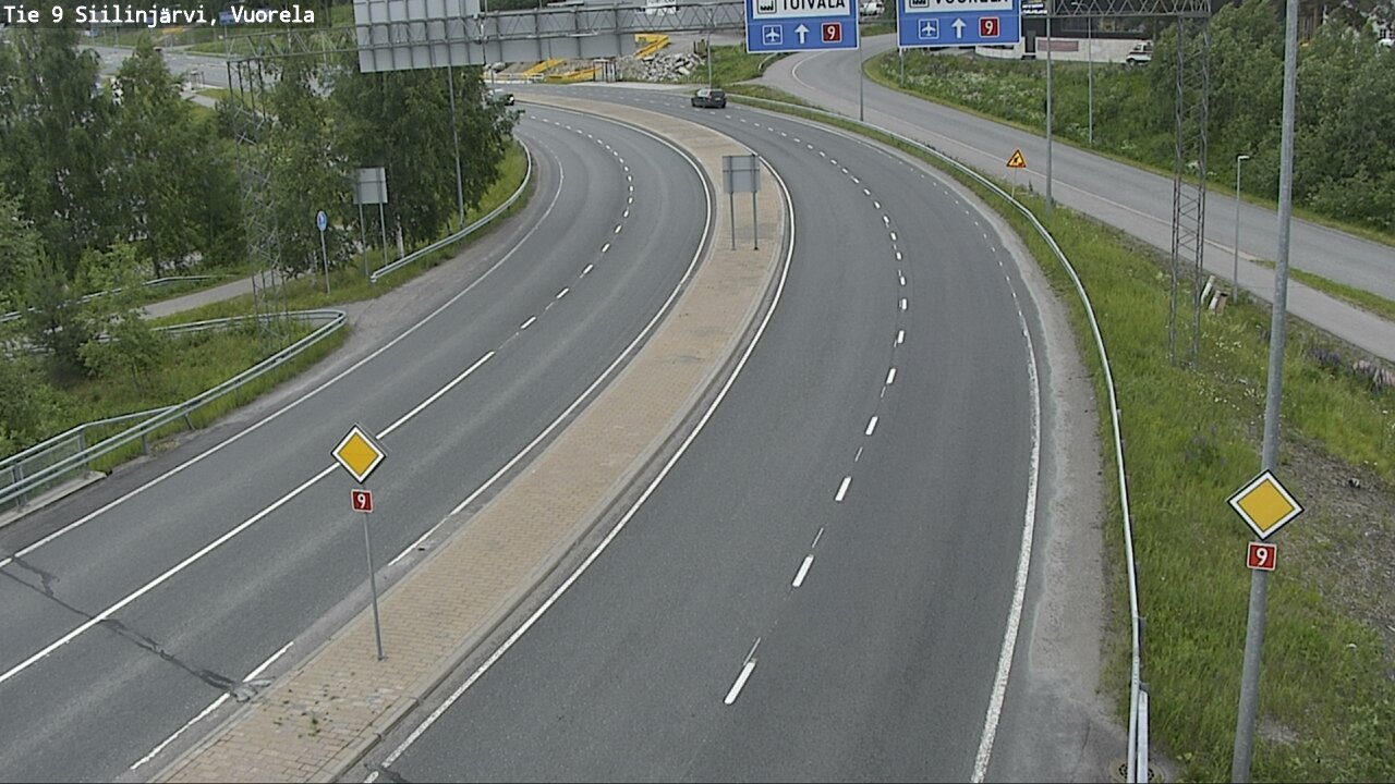 Weather Camera Image Road 9 Siilinjärvi, Vuorela, Siilinjärvi, Pohjois-Savo
