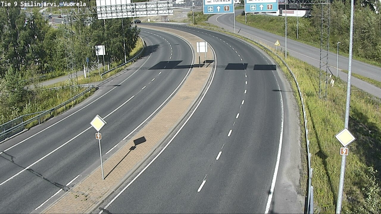 Weather Camera Image Väg 9 Siilinjärvi, Vuorela, Siilinjärvi, Pohjois-Savo