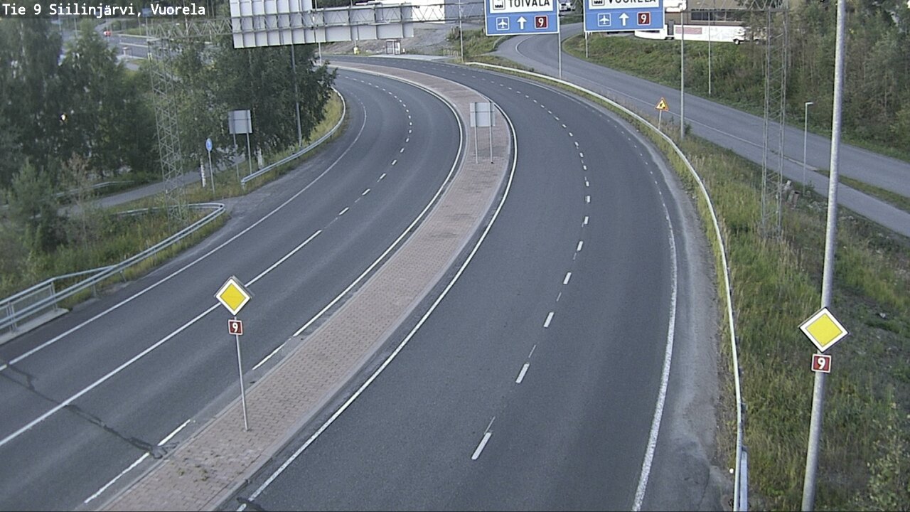 Weather Camera Image Väg 9 Siilinjärvi, Vuorela, Siilinjärvi, Pohjois-Savo