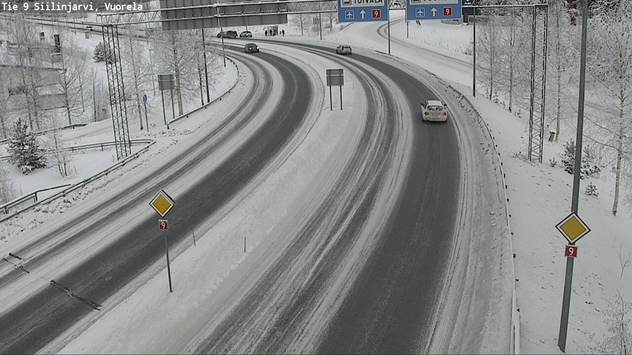 Weather Camera Image Väg 9 Siilinjärvi, Vuorela, Siilinjärvi, Pohjois-Savo