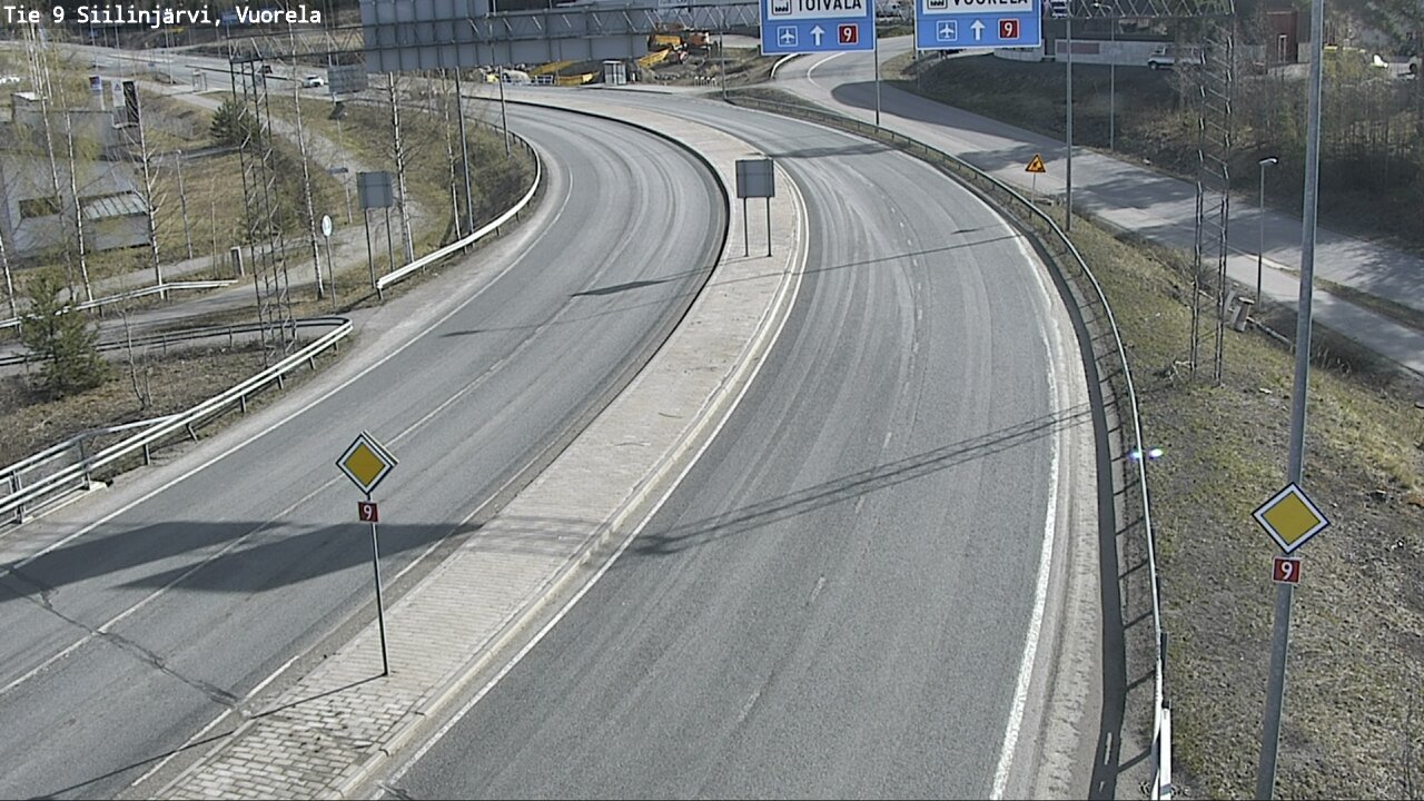 Weather Camera Image Väg 9 Siilinjärvi, Vuorela, Siilinjärvi, Pohjois-Savo