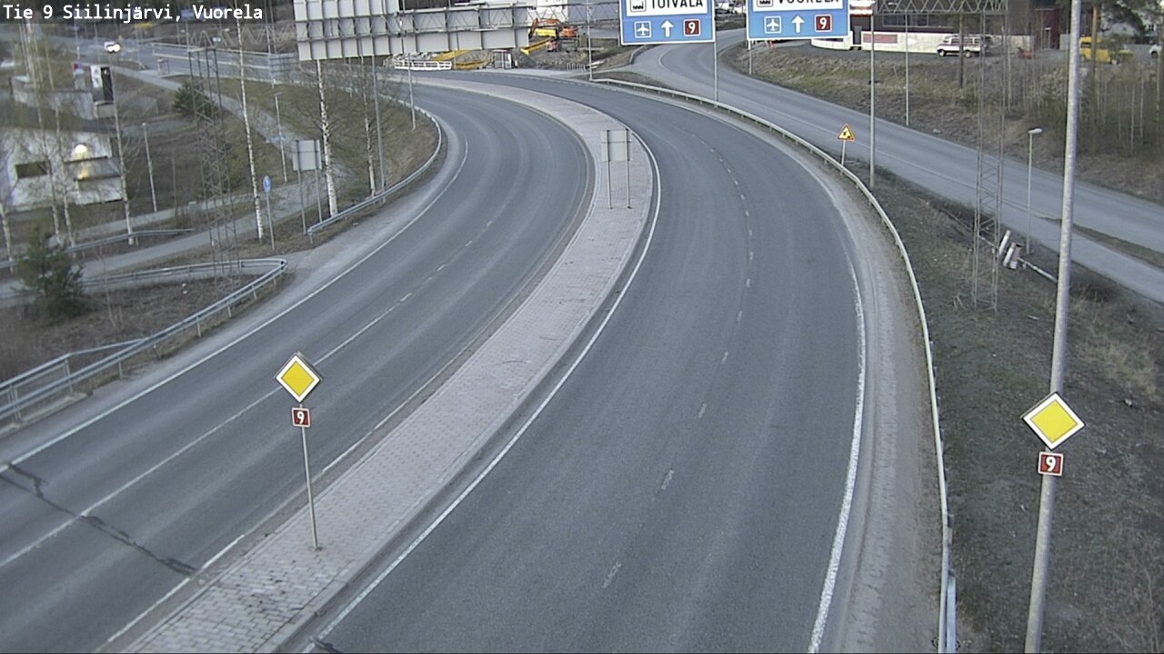 Weather Camera Image Väg 9 Siilinjärvi, Vuorela, Siilinjärvi, Pohjois-Savo