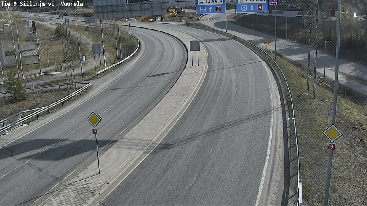 Weather Camera Image Väg 9 Siilinjärvi, Vuorela, Siilinjärvi, Pohjois-Savo
