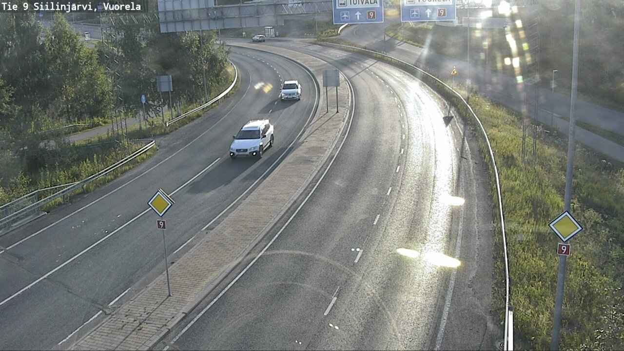Weather Camera Image Väg 9 Siilinjärvi, Vuorela, Siilinjärvi, Pohjois-Savo