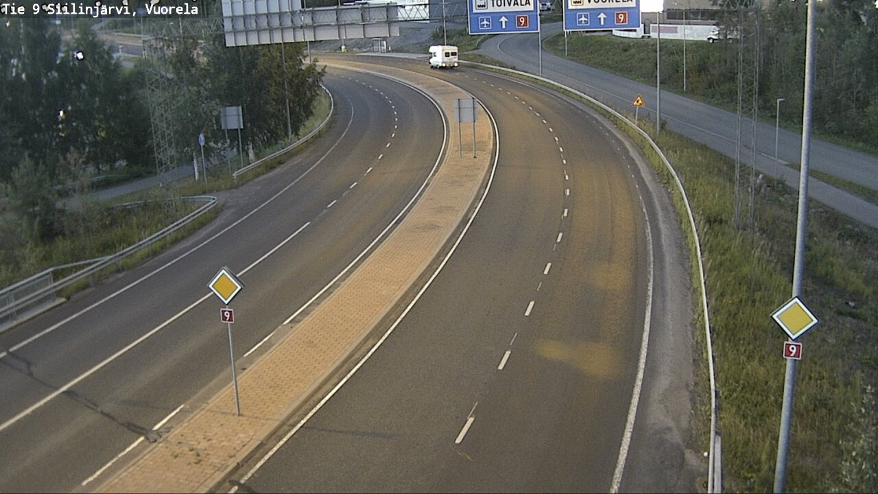 Weather Camera Image Väg 9 Siilinjärvi, Vuorela, Siilinjärvi, Pohjois-Savo