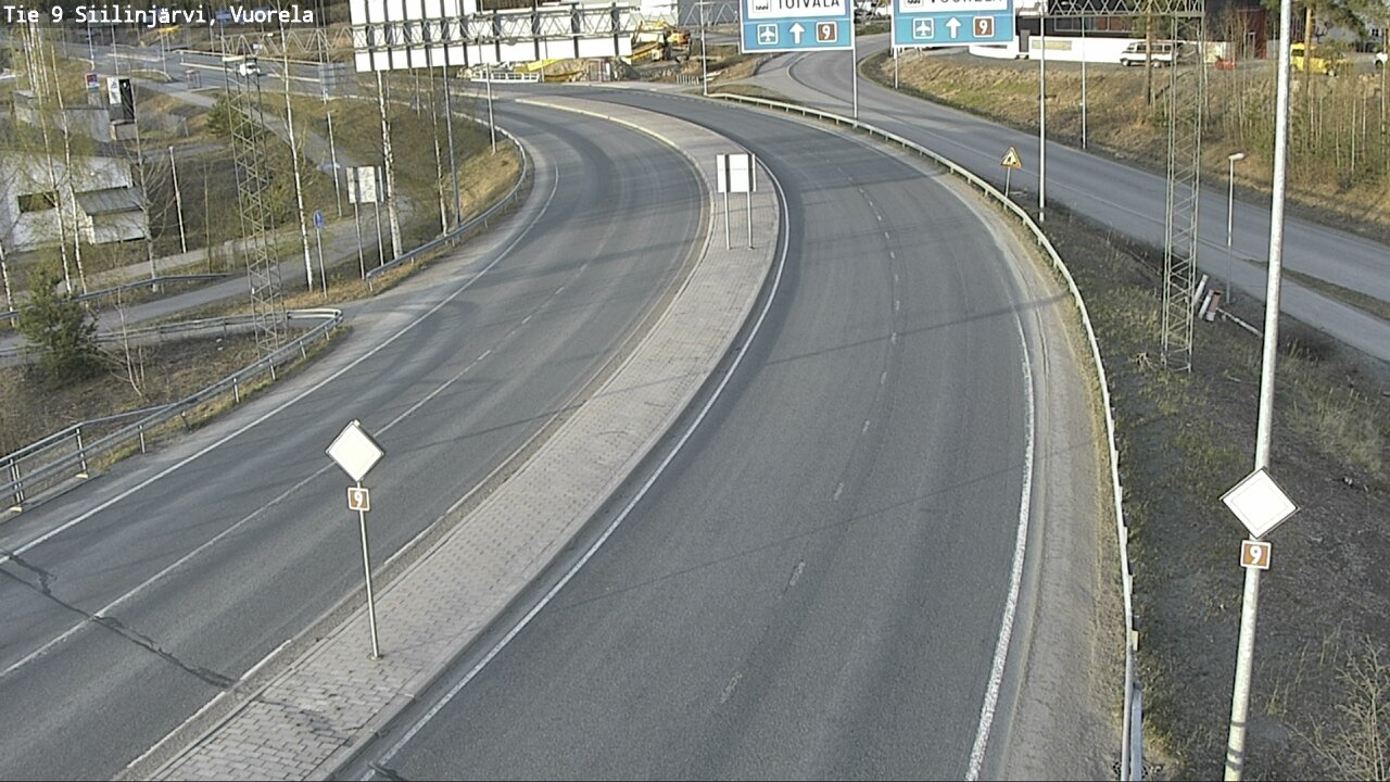 Weather Camera Image Väg 9 Siilinjärvi, Vuorela, Siilinjärvi, Pohjois-Savo