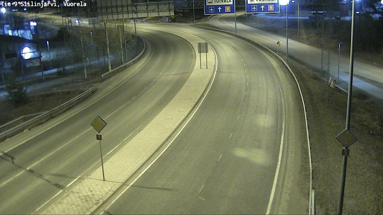 Weather Camera Image Väg 9 Siilinjärvi, Vuorela, Siilinjärvi, Pohjois-Savo