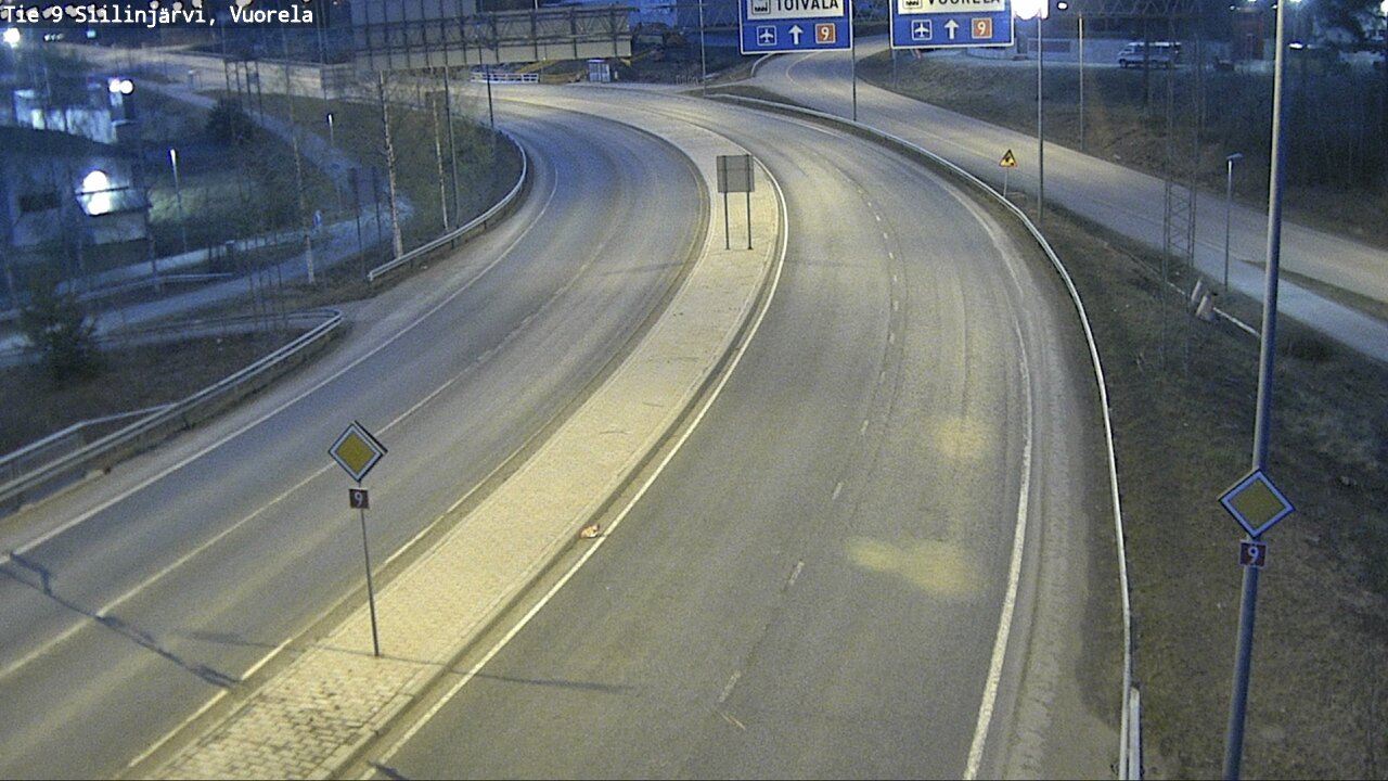 Weather Camera Image Road 9 Siilinjärvi, Vuorela, Siilinjärvi, Pohjois-Savo