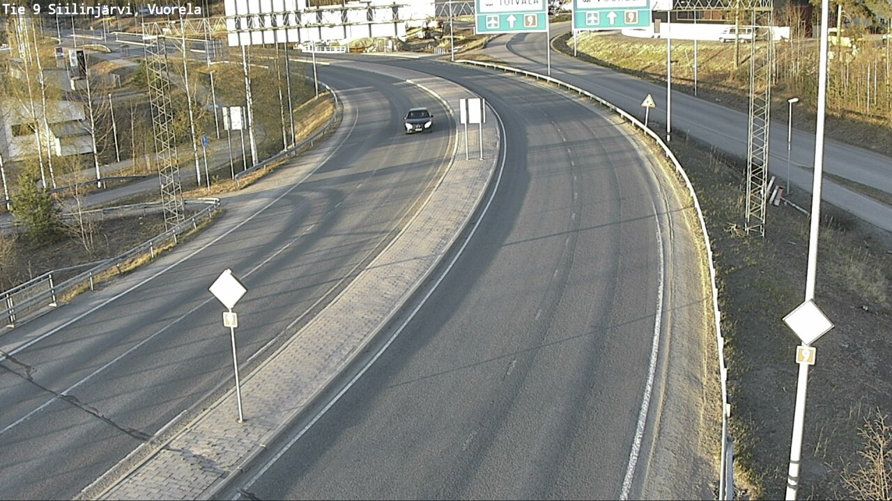 Weather Camera Image Väg 9 Siilinjärvi, Vuorela, Siilinjärvi, Pohjois-Savo