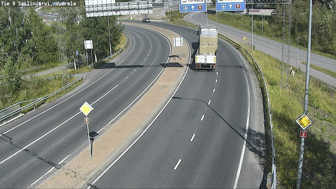 Weather Camera Image Väg 9 Siilinjärvi, Vuorela, Siilinjärvi, Pohjois-Savo