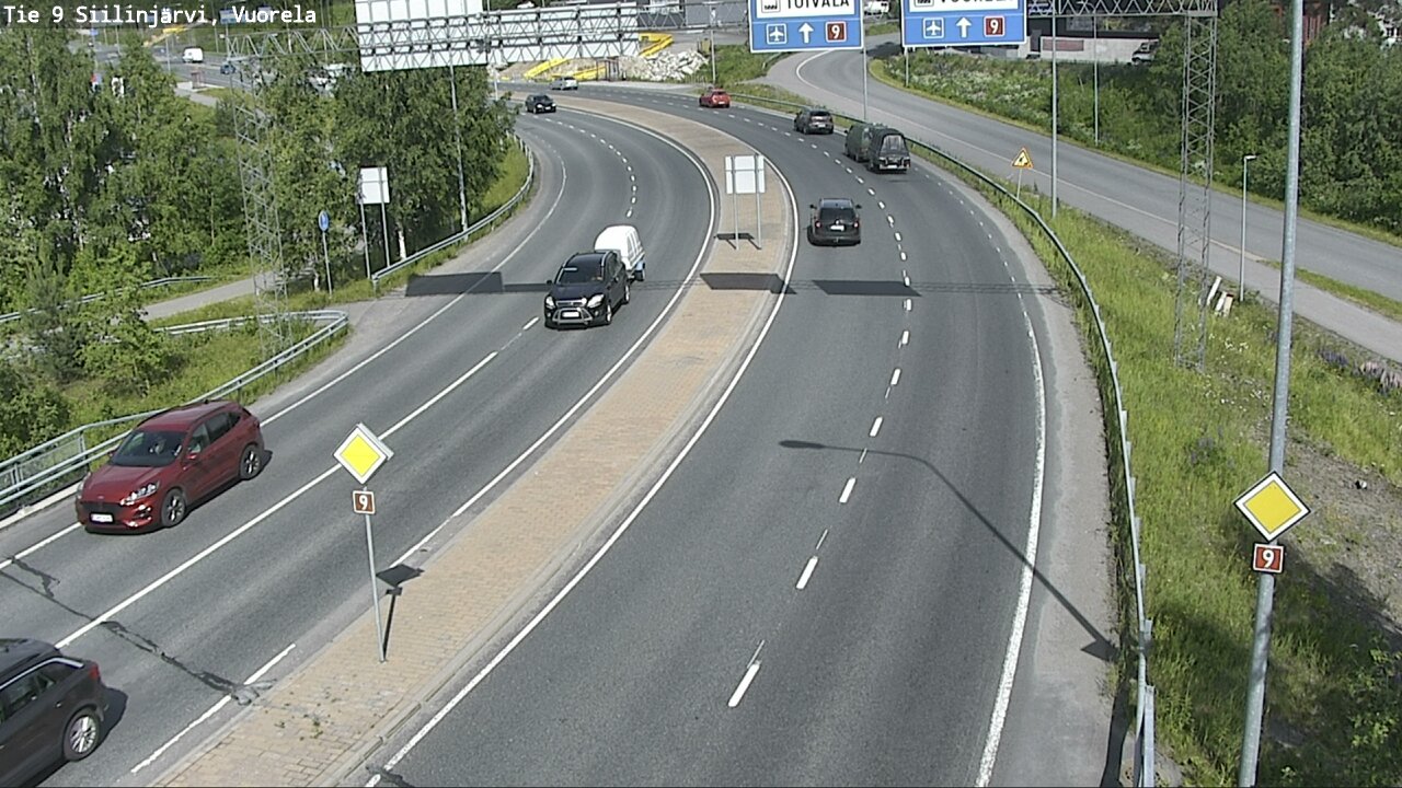 Weather Camera Image Road 9 Siilinjärvi, Vuorela, Siilinjärvi, Pohjois-Savo
