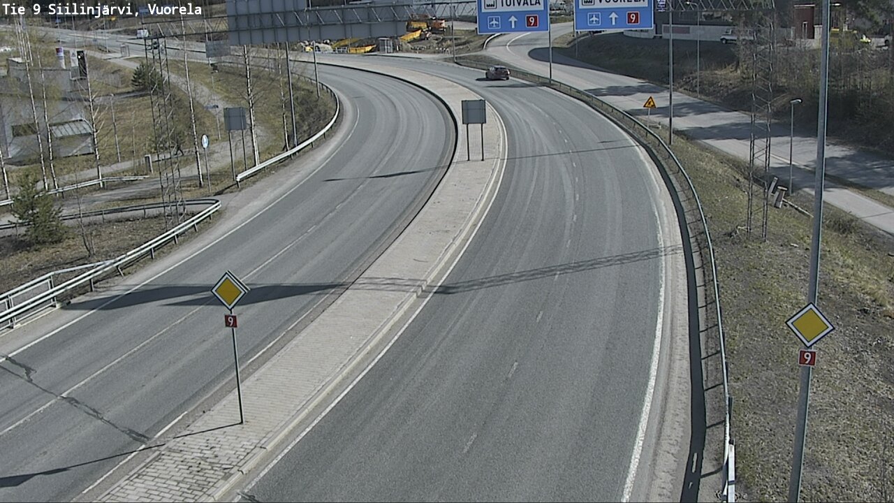 Weather Camera Image Väg 9 Siilinjärvi, Vuorela, Siilinjärvi, Pohjois-Savo