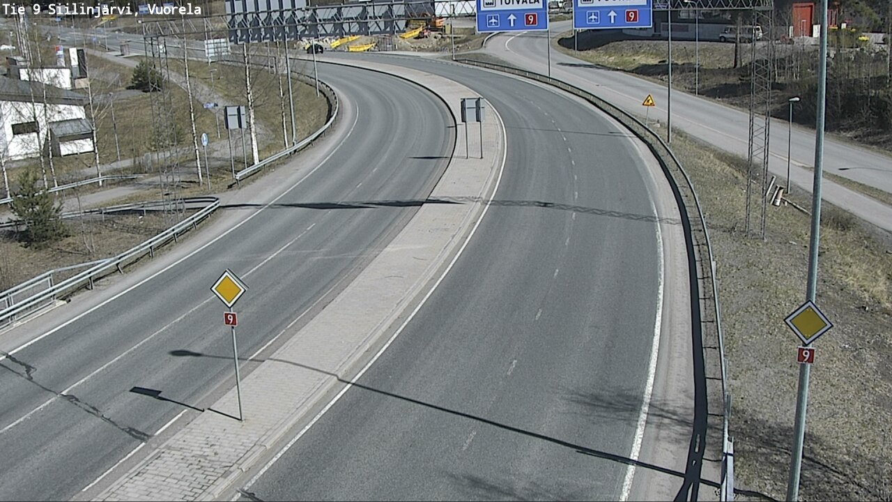 Weather Camera Image Väg 9 Siilinjärvi, Vuorela, Siilinjärvi, Pohjois-Savo