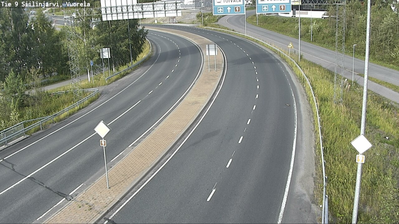 Weather Camera Image Väg 9 Siilinjärvi, Vuorela, Siilinjärvi, Pohjois-Savo