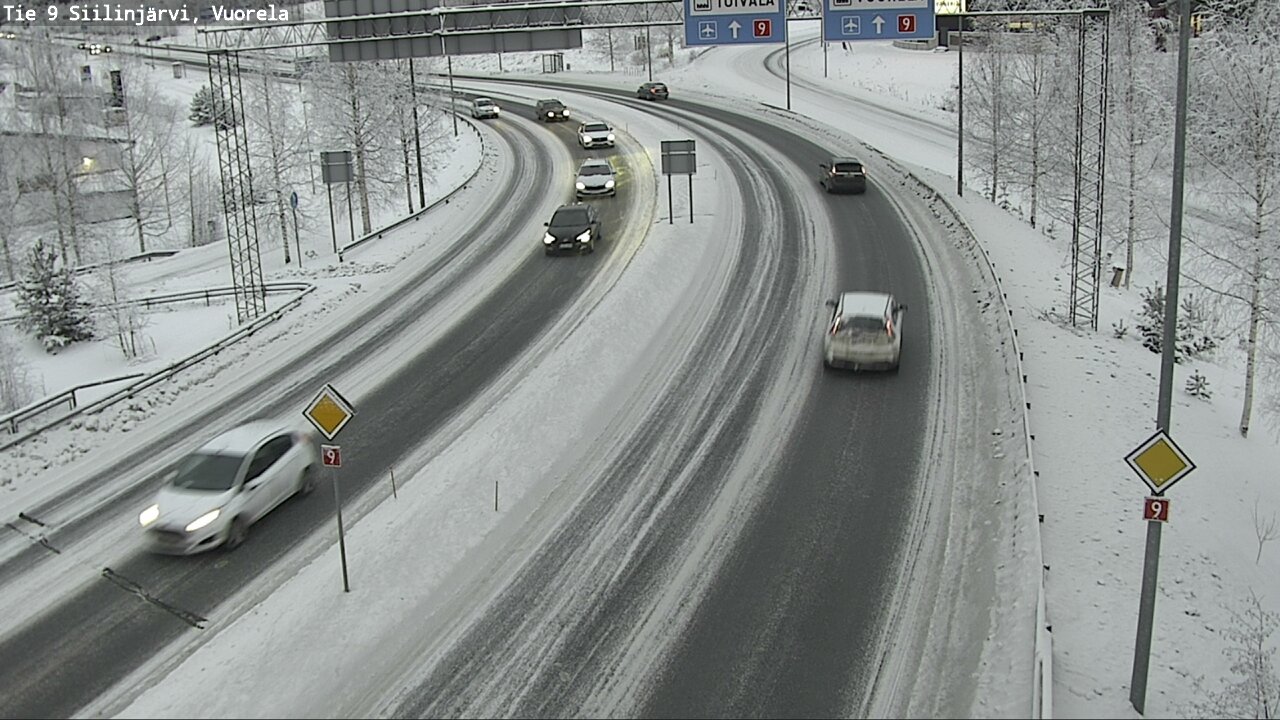 Weather Camera Image Väg 9 Siilinjärvi, Vuorela, Siilinjärvi, Pohjois-Savo