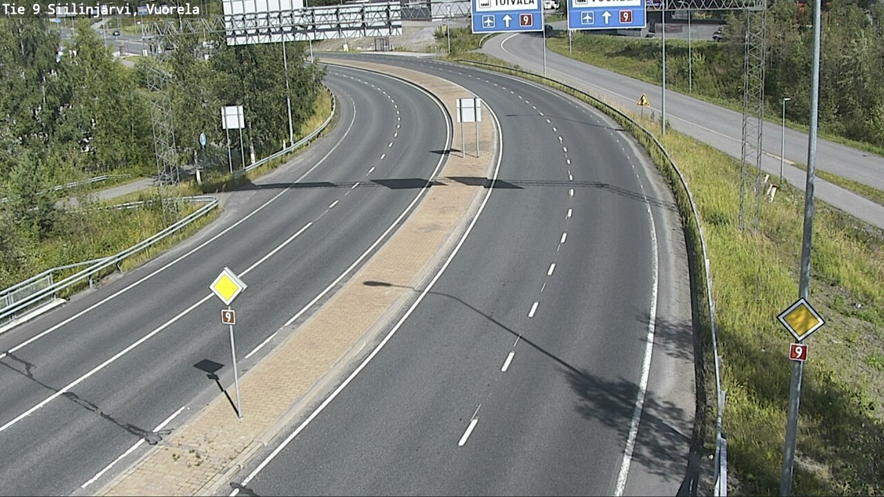 Weather Camera Image Väg 9 Siilinjärvi, Vuorela, Siilinjärvi, Pohjois-Savo